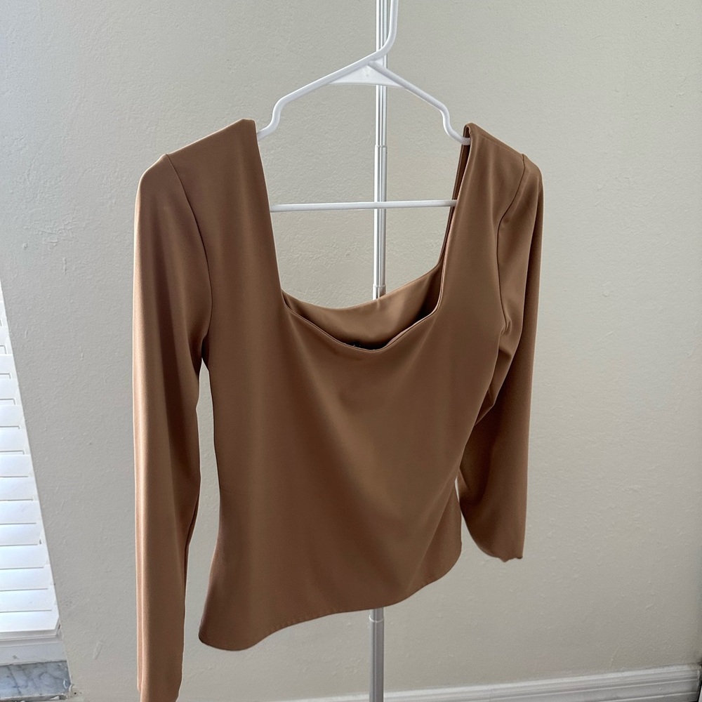 Elegant Tan Women's Top
